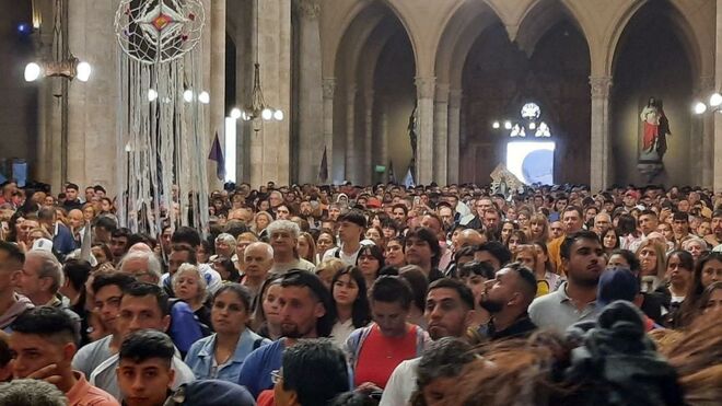 Misa de los curas villeros por el Papa