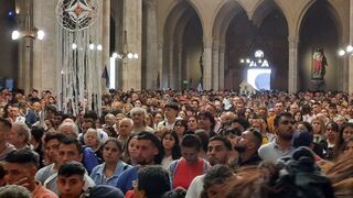 Misa de los curas villeros por el Papa
