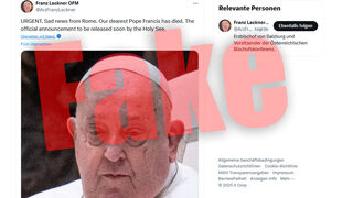 Pantallazo del 'X' sobre la muerte fake de Francisco