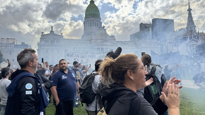 Manifestación de jubilados en Buenos Aires