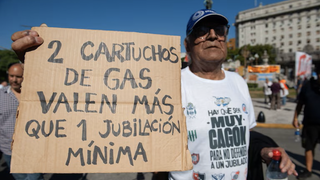 Protesta de jubilados en Buenos Aires