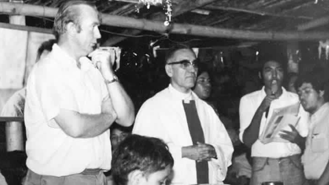 Rogelio y monseñor Romero