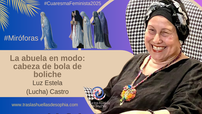 La abuela en modo: cabeza de bola de boliche