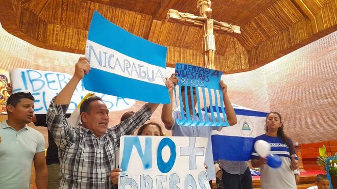 Manifestación por Nicaragua en Madrid