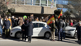 Protesta por la resignificación del Valle de Cuelgamuros en Añastro