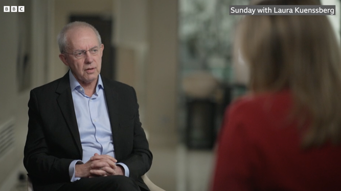 Justin Welby en la BBC