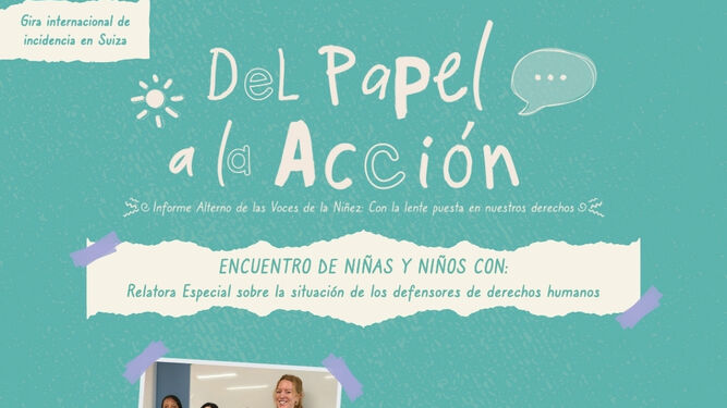 Plataforma de niñas en Ginebra
