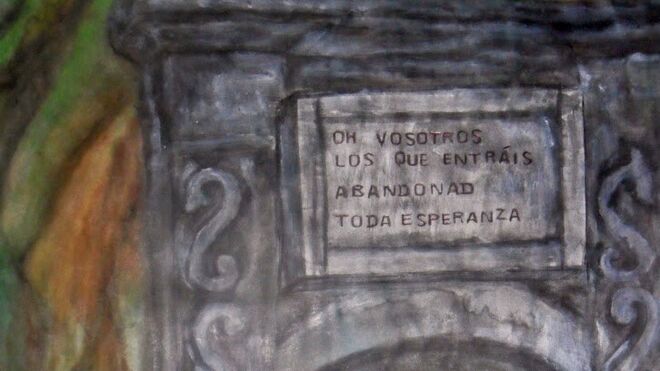 Detalle, La puerta del infierno, de Pablo Alonso