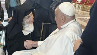 Sor Francesca, con el Papa