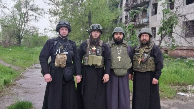 Sacerdotes en el frente ruso