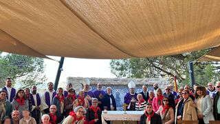 Inauguración de la capilla de la Virgen de Guadalupe en Belén