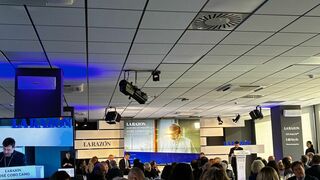 Cobo, durante su intervención en La Razón