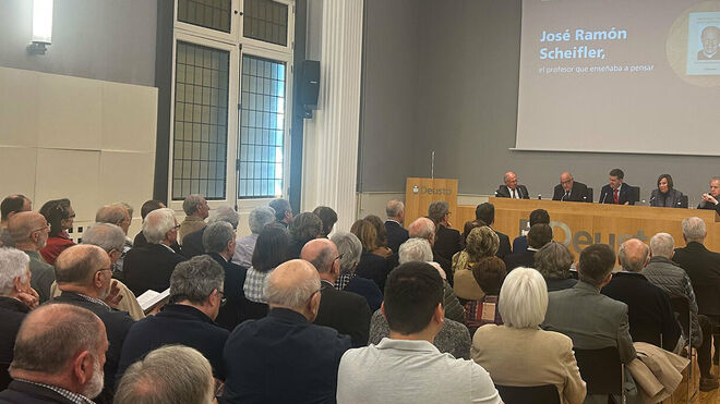 Homenaje en Deusto a José Ramón Scheifler