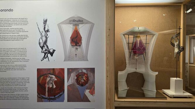 Propuesta artística de Gonzalo Boronda, una de las cinco que se puede visitar en la exposición en la Pia Almoina