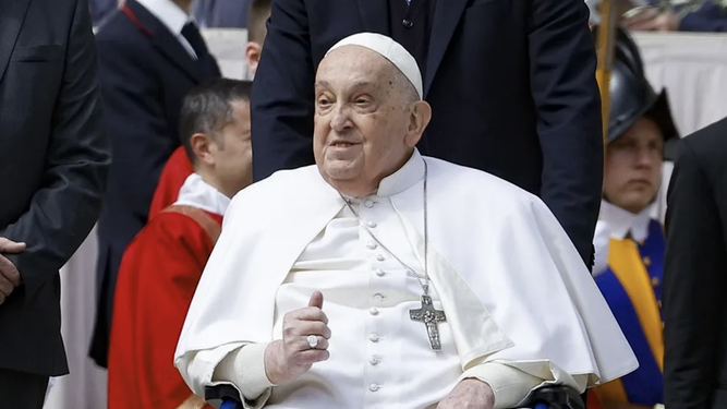 Francisco en el Domingo de Ramos