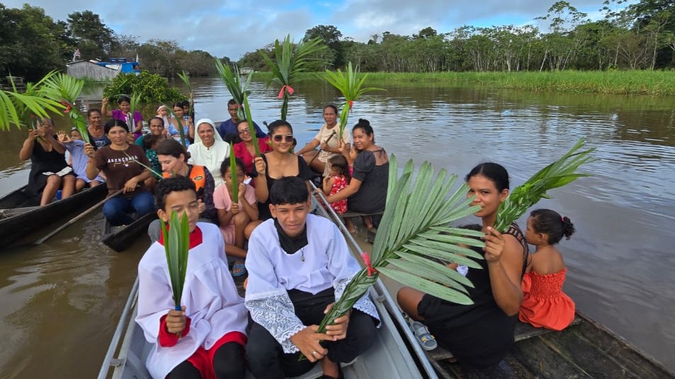 Tefé procesión de Ramos
