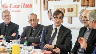 Un momento de la visita institucional