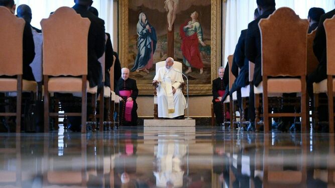 Audiencia del Papa a los profesores y alumnos de la Pontificia Escuela Eclesiástica (Archivo)