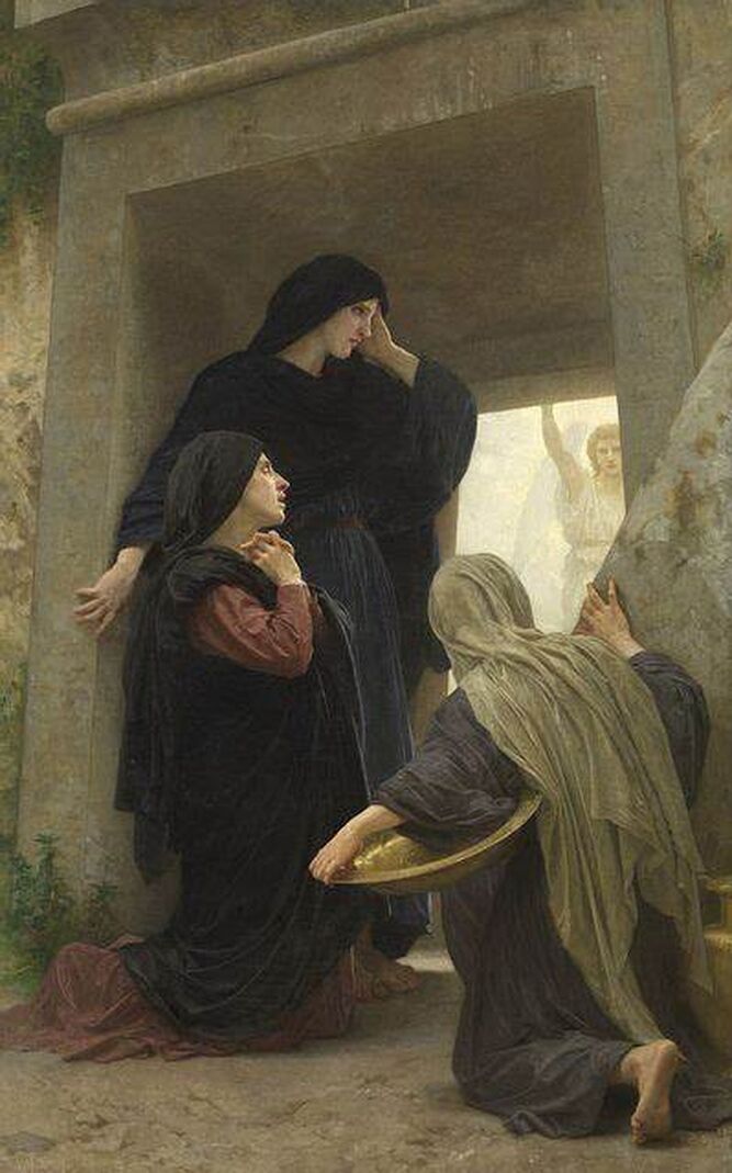 Santas mujeres en el sepulcro