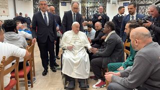 El Papa, con los presos de la Regina Coeli