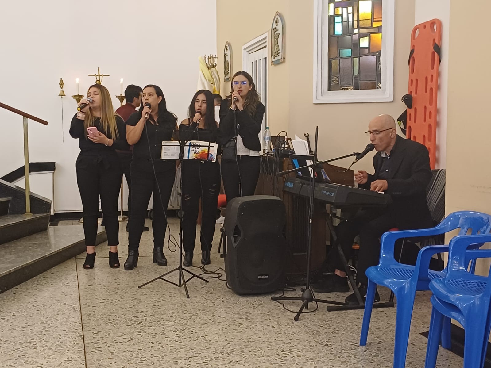 coro parroquial de san Gerardo de Mayela