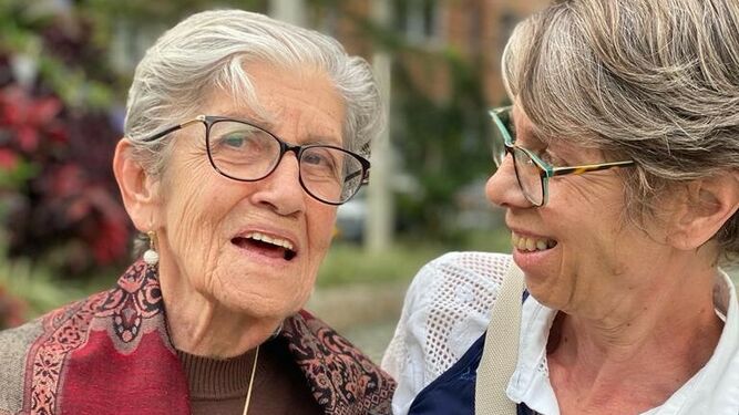 Adriana María y su mamá Fabiola Lalinde