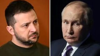 Vladimir Zelenski y Vladimir Putin