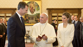 Felipe y Letizia, con el Papa
