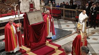 Jesús Sanz, en la catedral de Oviedo