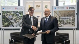 Salvador Illa e Isidro Fainé