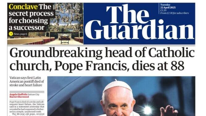 Portada de The Guardian
