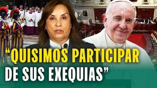 Boluarte no despedirá a Francisco en persona