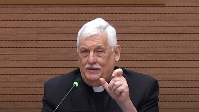 Arturo Sosa, en la rueda de prensa