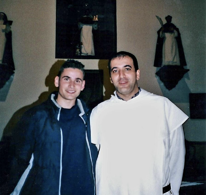 Ciro y FRay Alexis, hace años