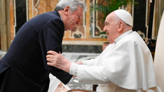 Gerard O'Conell, con el Papa Francisco