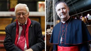 El padre Ángel y el cardenal Fernández Artime