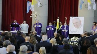 García Cuerva, en el adiós a Francisco