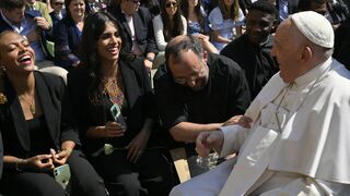 Toño Casado, con el Papa Francisco