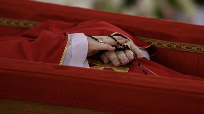 Féretro del Papa