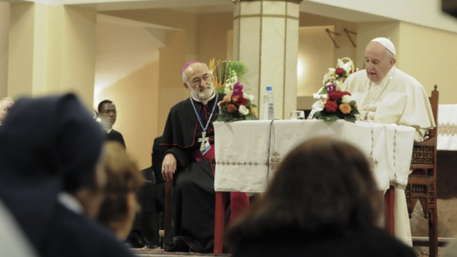 El Papa y Cristóbal López