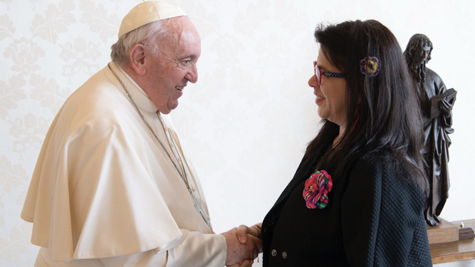 Papa y Paola Ugaz