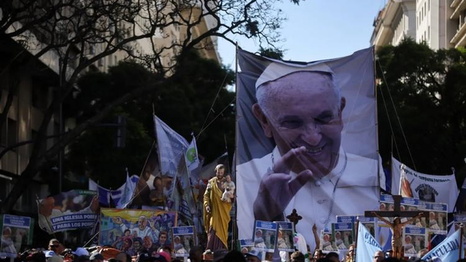 Caravana de despedida a Francisco en Buenos Aires