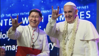 Tagle, con el papa Francisco