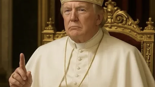Trump, caracterizado como papa por la IA
