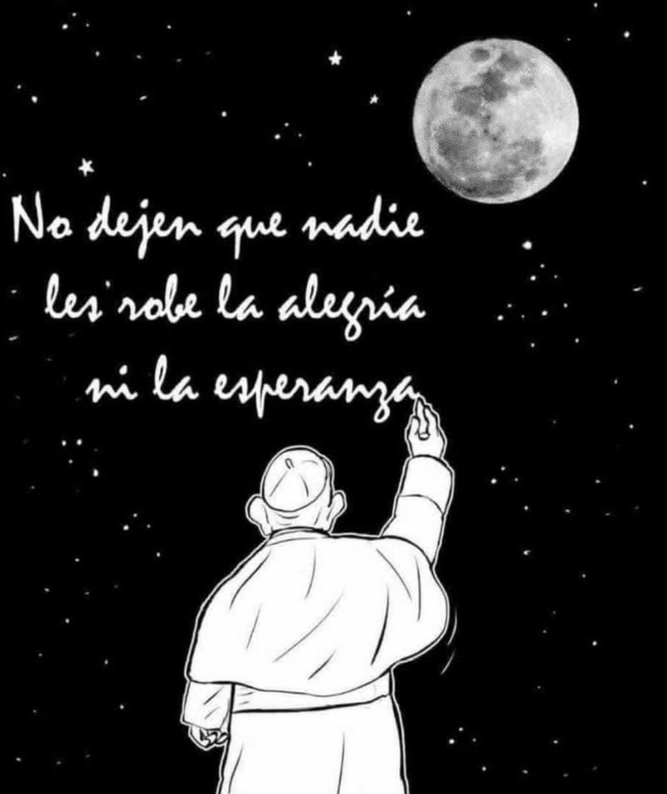 Papa, alegría y esperanza