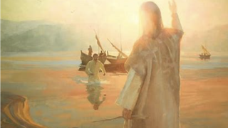 Jesús se aparece junto al lago de Galilea