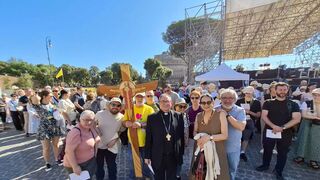 Representantes españoles de la pastoral del trabajo en Roma
