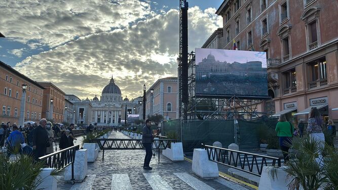Atardecer en Vía della Conziliacione