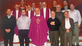 Robert Prevost en su visita al colegio de Los Olivos (Málaga)