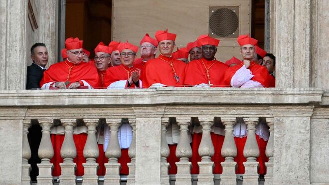 Cardenales en el balcón